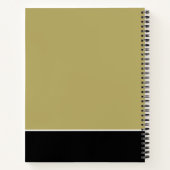 Cute Cheer Coach, speciaal gepersonaliseerd goud e Notitieboek (Achterkant)