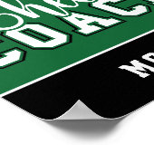 Cute Cheer Coach - Speciaal Groen en Zwart Poster (Hoek)