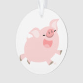 Cute Cheerful Cartoon Pig Acrylornament Ornament (voorkant)