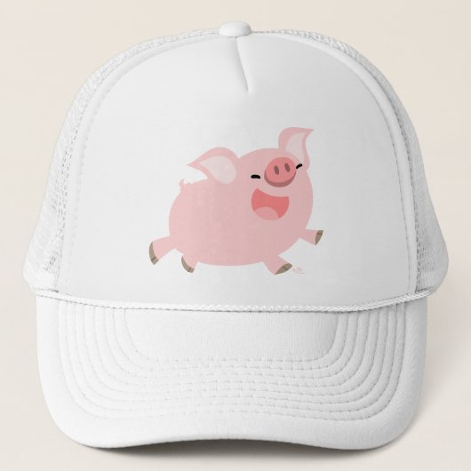 Cute Cheerful Cartoon Pig Pet (Voorkant)