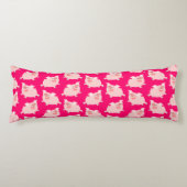 Cute Cheerful Cartoon Pigs Pattern Lichaamskussen (Voorkant)