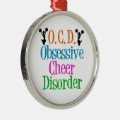 Cute Cheerlead Metalen Ornament (Rechts)