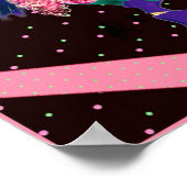 Cute Cheerleader-cadeaus gepersonaliseerd Poster (Hoek)