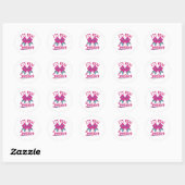Cute Cheerleader Coquette Bow Cheer Season Ronde Sticker (Vel)