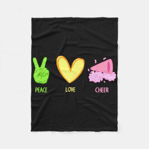 Cute Cheerleader Design Voor Vrouwen Meisjes Cheer Fleece Deken