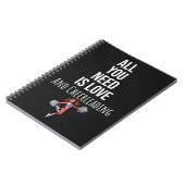 Cute Cheerleader Gift Ideas Cheerleading Sports Notitieboek (Linkerzijde)