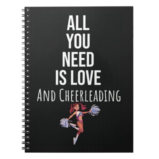 Cute Cheerleader Gift Ideas Cheerleading Sports Notitieboek (Voorkant)