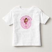 Cute Cheerleader Girl Birthday Party Personalized Kinder Shirts (Voorkant)