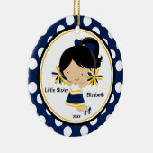 Cute Cheerleader Little Sister kerst Ornament (Rechts)