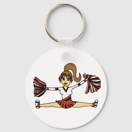 Cute Cheerleader Sleutelhanger (Voorkant)