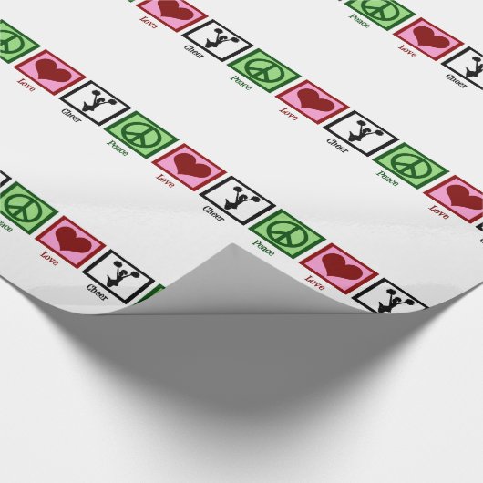 Cute Cheerleadering Cadeaupapier (Hoek)