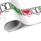 Cute Cheerleadering Cadeaupapier (Rol Hoek)