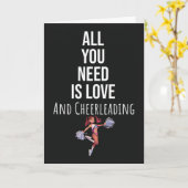 Cute Cheerleading Cards Cheerleader Sports Cheer Kaart (Gele Bloem)