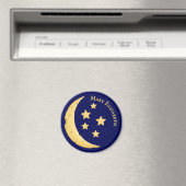 Cute Cheese Moon & Stars Persoonlijke hemels Magneet (Insitu (Vaatwasser))