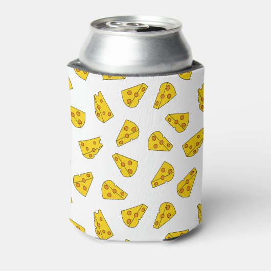Cute Cheese Pattern Blikjeskoeler (Blikje Achterkant)