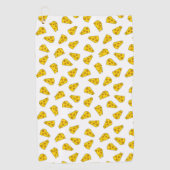 Cute Cheese Pattern Golfhanddoek (Voorkant)