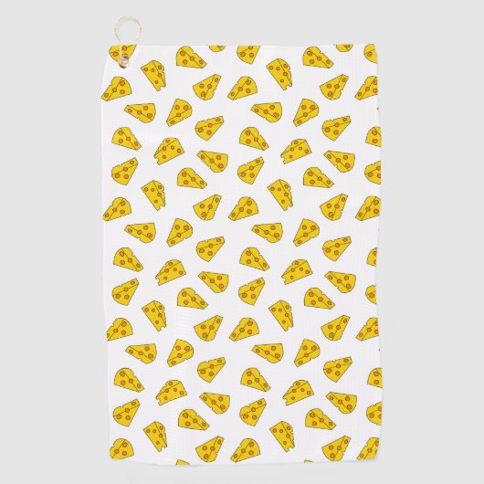 Cute Cheese Pattern Golfhanddoek (Voorkant)