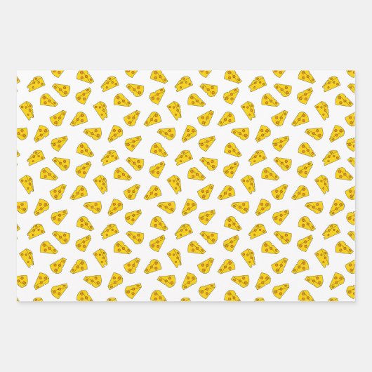 Cute Cheese Pattern Inpakpapier Vel (Voorkant 3)