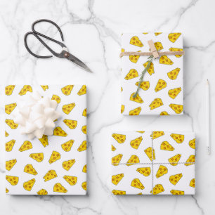 Cute Cheese Pattern Inpakpapier Vel