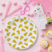 Cute Cheese Pattern Papieren Bordje (Feest)