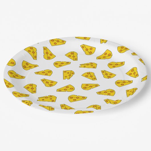Cute Cheese Pattern Papieren Bordje (Gekanteld)