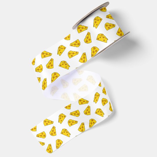 Cute Cheese Pattern Satijnen Lint (Achterkant)