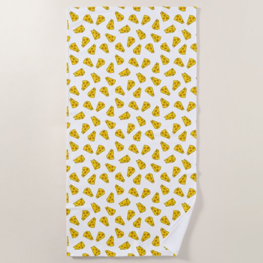 Cute Cheese Pattern Strandlaken (Voorkant)