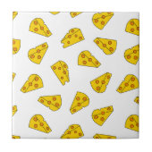 Cute Cheese Pattern Tegeltje (Voorkant)
