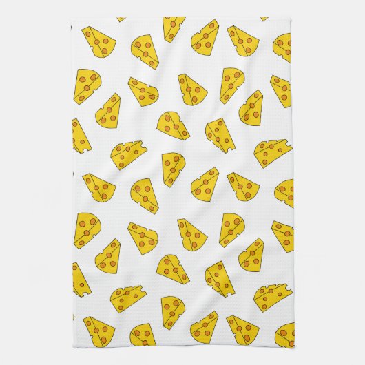 Cute Cheese Pattern Theedoek (Verticaal)