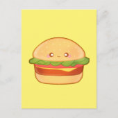 Cute Cheeseburger Briefkaart (Voorkant)