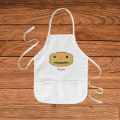 Cute Cheeseburger Cartoon Kinder Schort