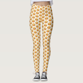 Cute Cheeseburger Leggings