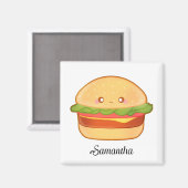 Cute Cheeseburger Magneet (Voorkant / Achterkant)