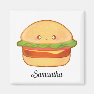 Cute Cheeseburger Magneet