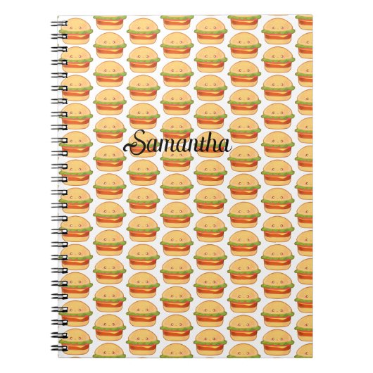 Cute Cheeseburger Notitieboek (Voorkant)
