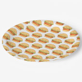 Cute Cheeseburger Papieren Bordje (Gekanteld)