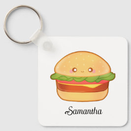 Cute Cheeseburger Sleutelhanger