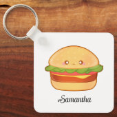 Cute Cheeseburger Sleutelhanger (Voorkant)