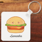 Cute Cheeseburger Sleutelhanger (Achterkant)