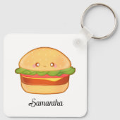 Cute Cheeseburger Sleutelhanger (Achterkant)