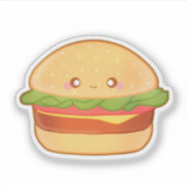 Cute Cheeseburger Sticker (Voorkant)