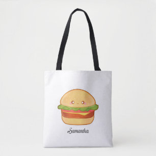 Cute Cheeseburger Tote Bag