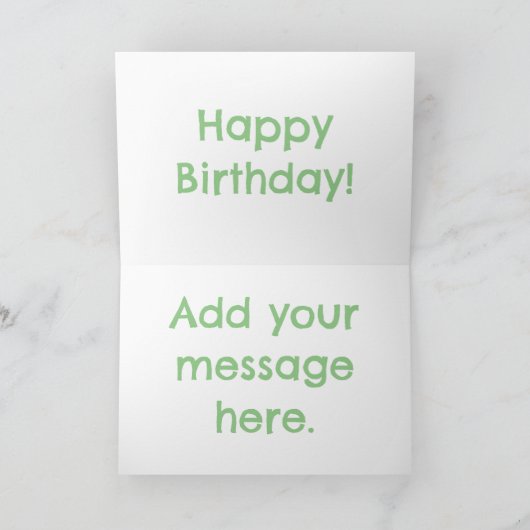 Cute cheetah lopende cartoon illustratie kaart (Binnen)