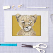 Cute cheetah tissuepapier (Craft)