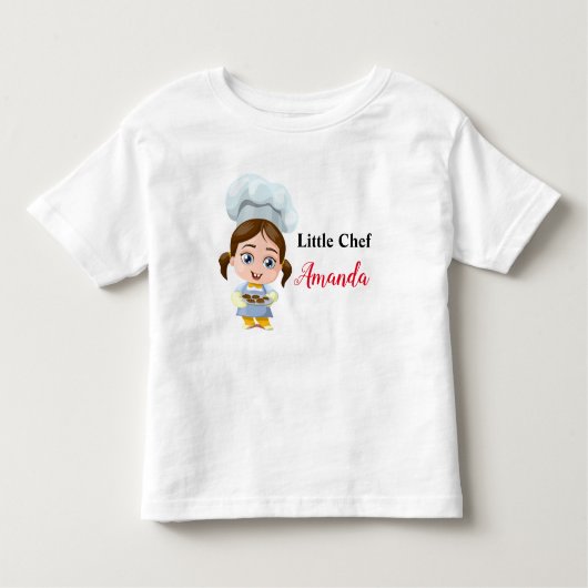 Cute Chef/Cook T-Shirt voor Baby (Voorkant)