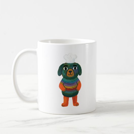 Cute Chef Hondenmok Gift Koffiemok (Links)