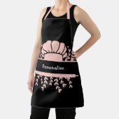 Cute Chef Pet Rolling Pin Baker Roze zwart Schort (Insitu)