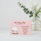 Cute Chef Pet Visitekaartje (Staand voorkant)