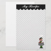 Cute Chef Stationery Briefpapier (Voorkant / Achterkant)