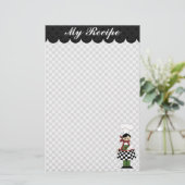 Cute Chef Stationery Briefpapier (Staand voorkant)